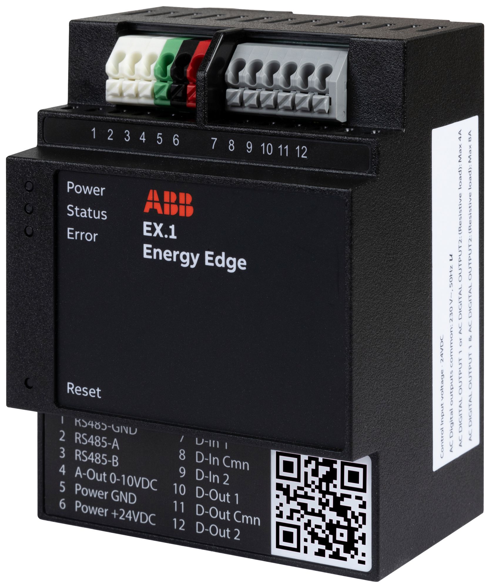 REG-Gateway ABB EX.1 Energy Edge 24VDC 2DI/2DO/1AI RS-485 4TE