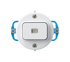 Einsatz zu UP-Leuchtschalter basico 3/1 weiss