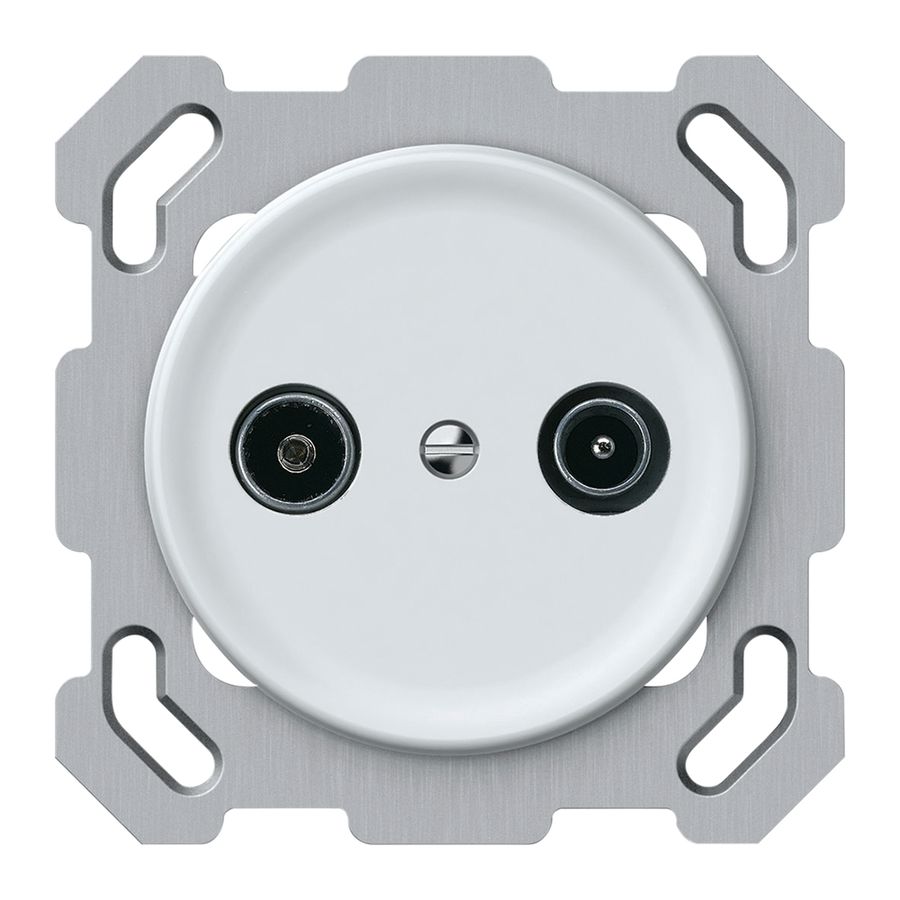 Prise antenne ENC TV-R origin prise de passage 15dB 1.7dB blanc