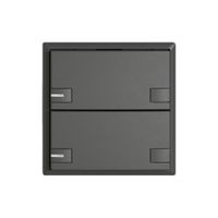 Poussoir universel EDIZIO.liv UNI SNAPFIX® a.LED RGB 2× comm.2T grf