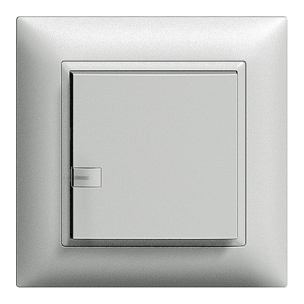 UP-Taster ZEP 1K/1T ON-OFF mit LED EDIZIOdue silver