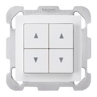 Contact pour stores ENC kallysto B blanc avec 4 touches