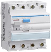 Fehlerstrom-Schutzschalter Hager RCCB (RCD) 4P 400V 0.3A Typ A S 63A 4TE