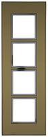 En-tête ENC Legrand Arteor 1×4 horizontal 269×92mm Gold reflective