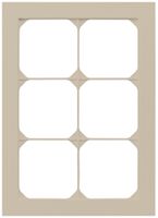 UP-Abdeckrahmen kallysto.pro 3×2 beige 154×214mm