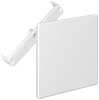 Steckdeckel CRALLO-RED-BOX 130×130mm mit Diagonalsteg weiss