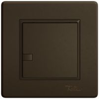 Poussoir universel ENC EDIZIO.liv UNI SNAPFIX® s.LED 1× comm.1T br