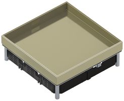 Messingkassette Hager Q12 10 32×244mm Messing