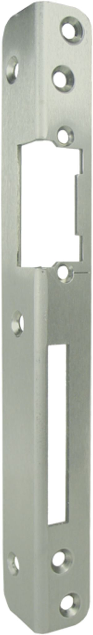 Gâche angulaire 4/3, arrondi, trous de fixation, DIN D