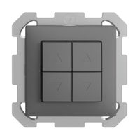 UP-Storentaster EDIZIOdue FM dunkelgrau 2-Kanäle