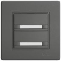 Poussoir KNX RGB ENC EDIZIO.liv SNAPFIX® capteur temp.s.LED étiqu.2× comm.2T grf