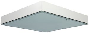 LED-Deckenleuchte DOTLUX QUADGUARD 125W 18040lm 4000K IP65 650mm weiss