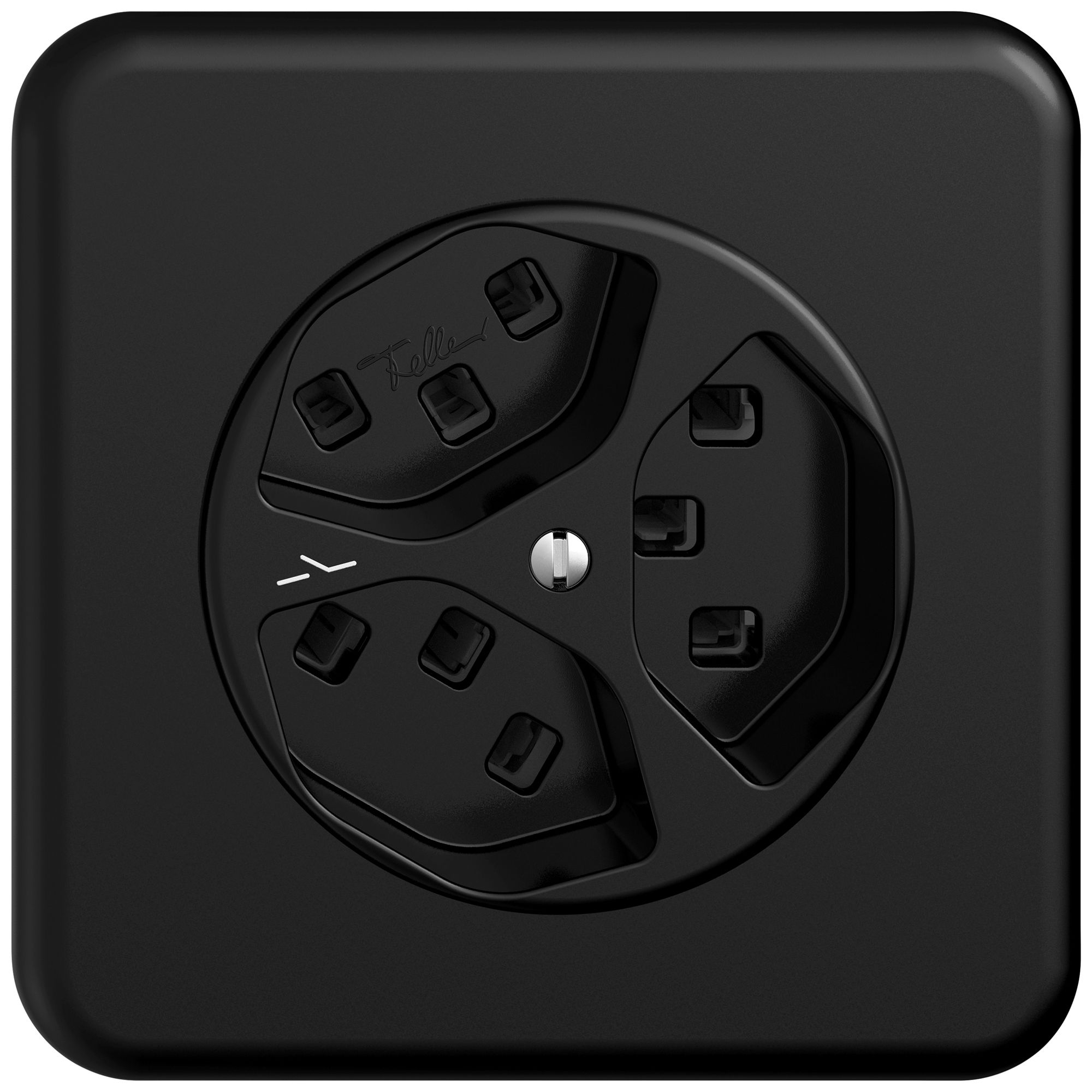 UP-Steckdose STANDARDdue SNAPFIX® 3×T23 1×S sz