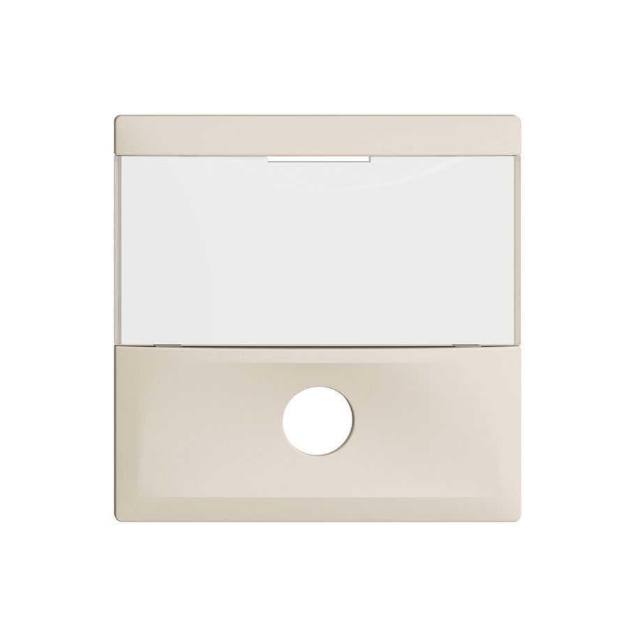 Plaque frontale EDIZIOdue crema pour contact de sonnerie