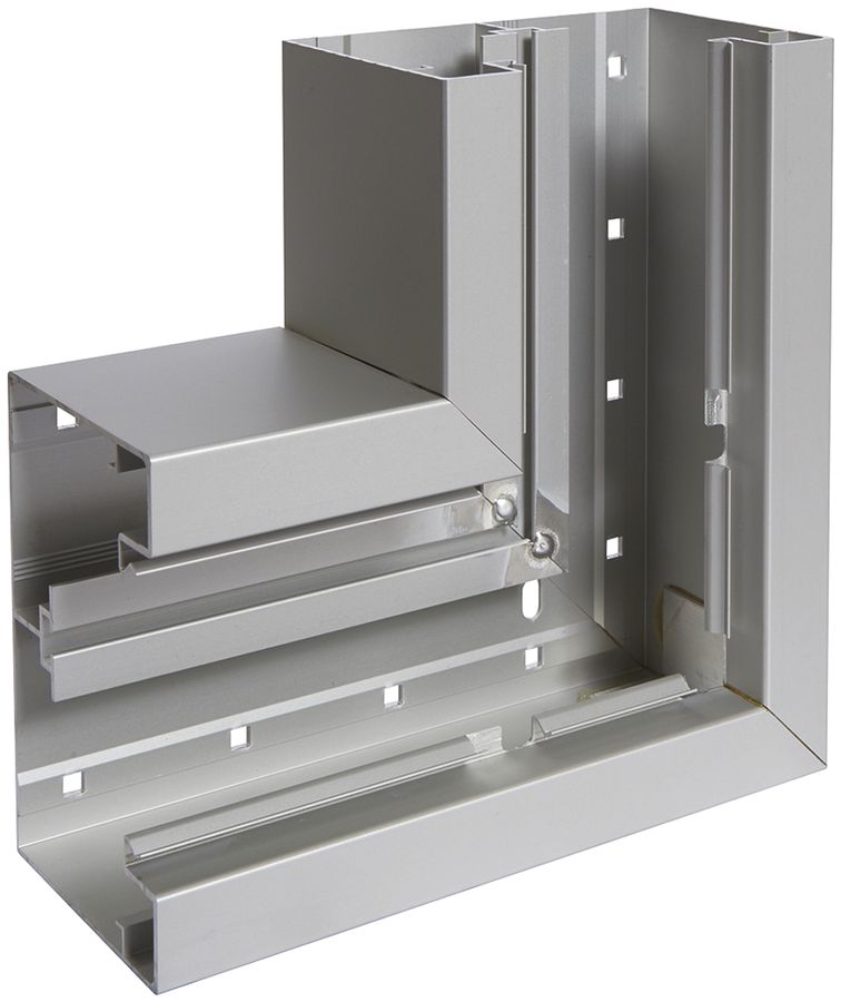 Flachwinkel Hager BRA 85130 alu