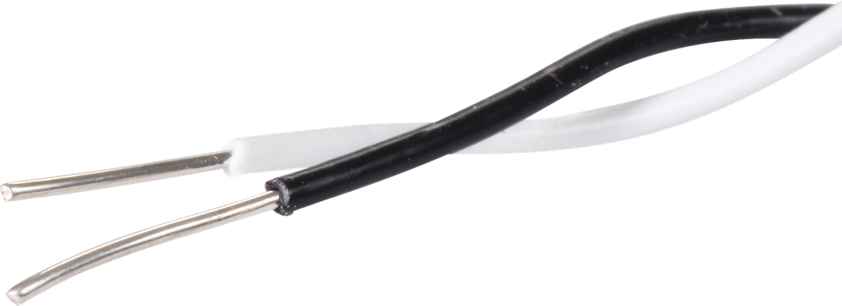 M72-Draht 2×0.6mm verzinnt schwarz/weiss