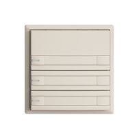 Poussoir KNX RGB EDUE, 250mW, a.LED RGB, papier, 3×poussoir, com.2×touches crema