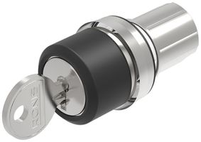 Interrupteur à clé INC EAO45 fixe-0-fixe A anneau argent