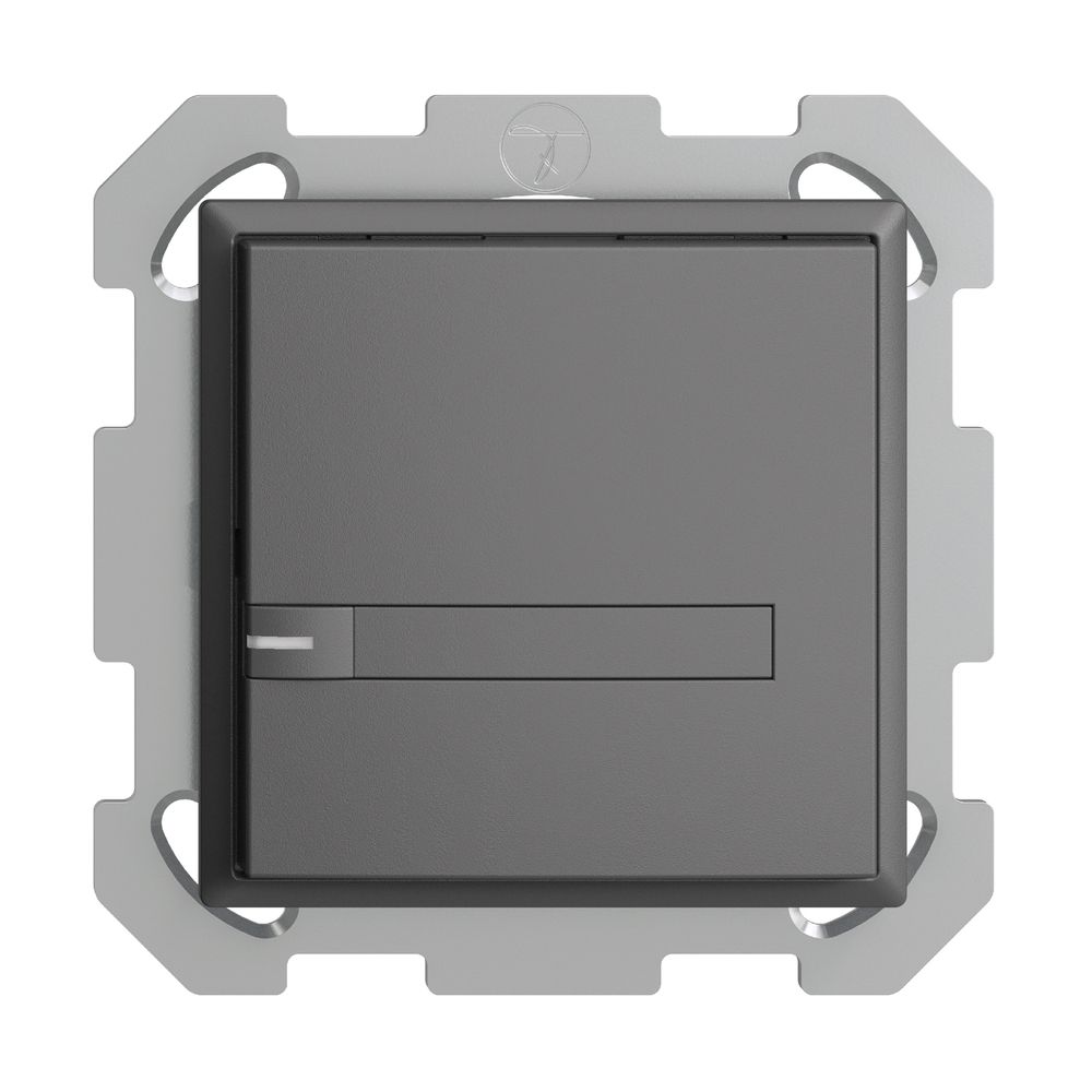 UP-KNX-Taster RGB EDUE, 250mW, m.RGB-LED, m.Papier., 1×Taste, 1×Tastenb., dgu