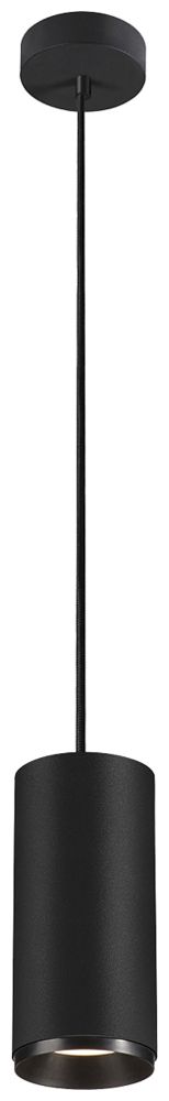 Lampada sospesa LED SLV NUMINOS L PHASE 28W 2675lm 4000K 24° Ø100×213mm nero