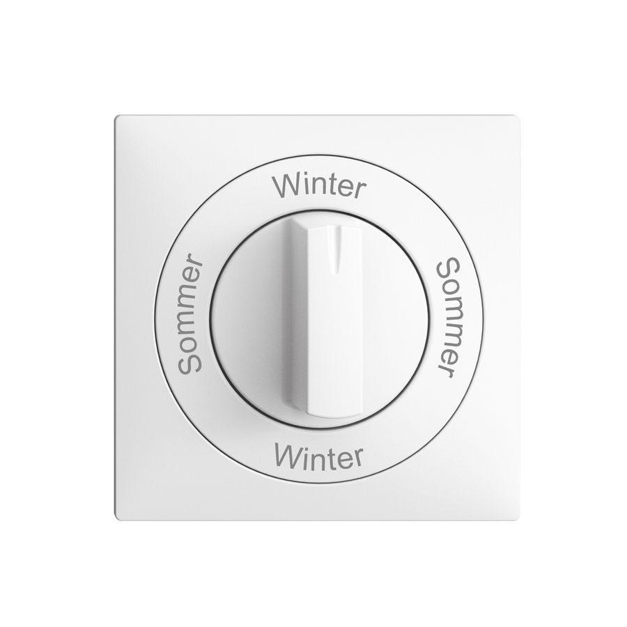 Frontset Sommer-Winter-Sommer-Winter EDIZIOdue 60×60mm weiss