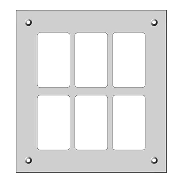 Montageplatte FH FLF 2×3 schwarz
