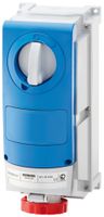 AP-Steckdose CEE Gewiss IB 5P 63A 380…415V rt 6h mechanische Verriegelung IP66