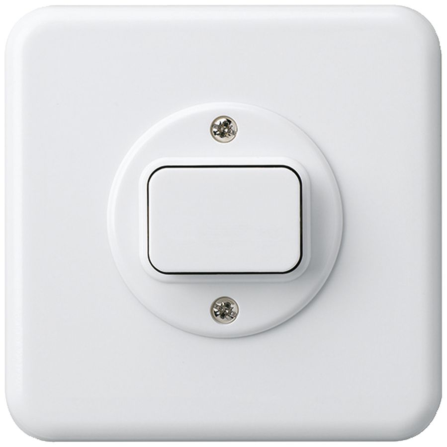 UP-Frontset basico 86×86mm weiss für Druckschalter/-taster