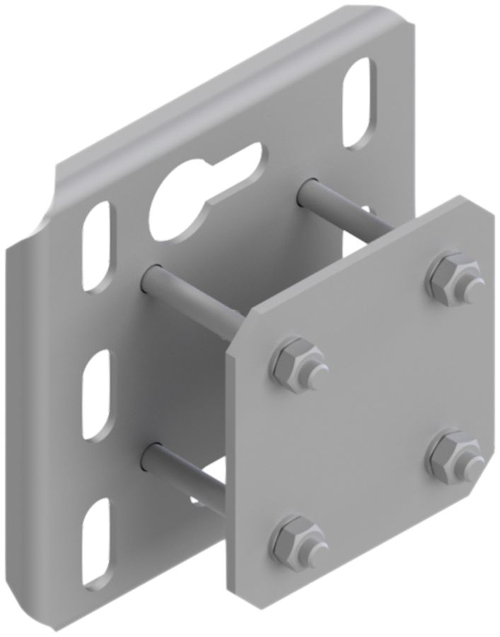 Plaque de montage Lanz 150×150×50mm zing.