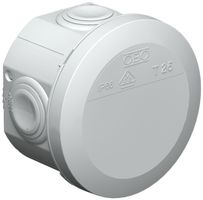 AP-Abzweigdose Bettermann Ø80mm mit Einführung hellgrau