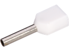 Embout de câble jumelé isolé 2×0.5mm²/8mm blanc