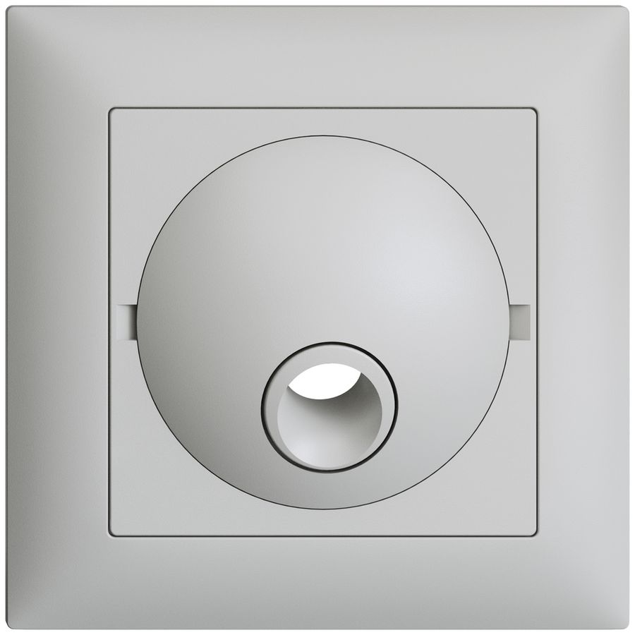 UP-Frontset, EDIZIOdue hellgrau 88×88mm für Anschlussdose