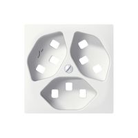 Frontplatte SIDUS weiss zu 3×T23/1