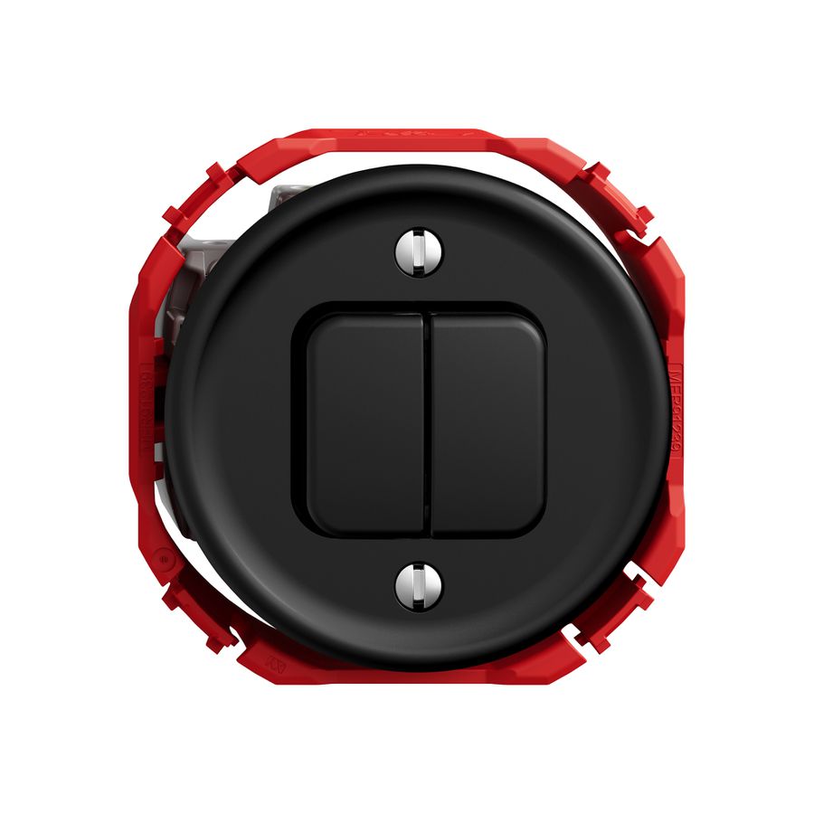 Interrupteur à poussoir STANDARDdue SNAPFIX® 1/3+3/1L no