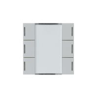 Frontset Hager kallysto LED 6×KNX systemlink/easylink hellgrau