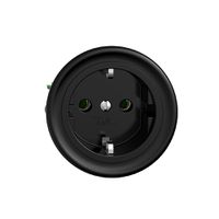 SCHUKO-Steckdose Sdue Q 16A, 250VAC, L+N+PE schwarz