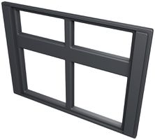 Blende R&M 215 45×45+45×22.5 2+2 Ports, schwarz