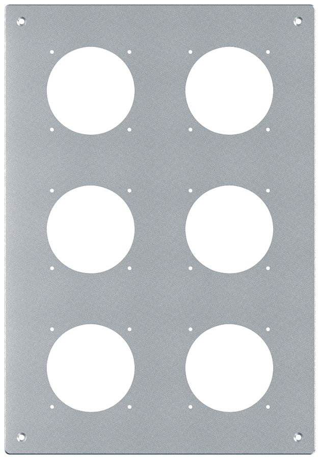 UP-Montageplatte robusto 3×2 Aluminium, natur