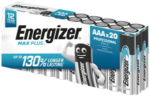 Batterie Alkali Energizer Max Plus AAA LR03 1.5V, Box à 20 Stück