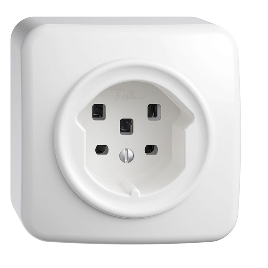 Presa AP STANDARDdue T25 bianco