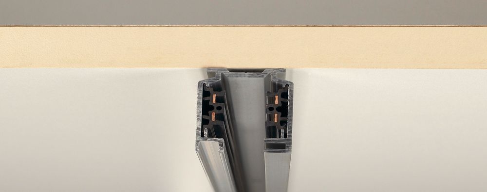 AP-Stromschiene SLV EUTRAC, 3-phasig 1m silbergrau