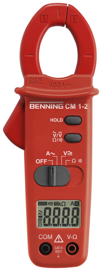 Stromzange Benning CM 1-2 600VUC 400A 20MΩ Cat III 600V