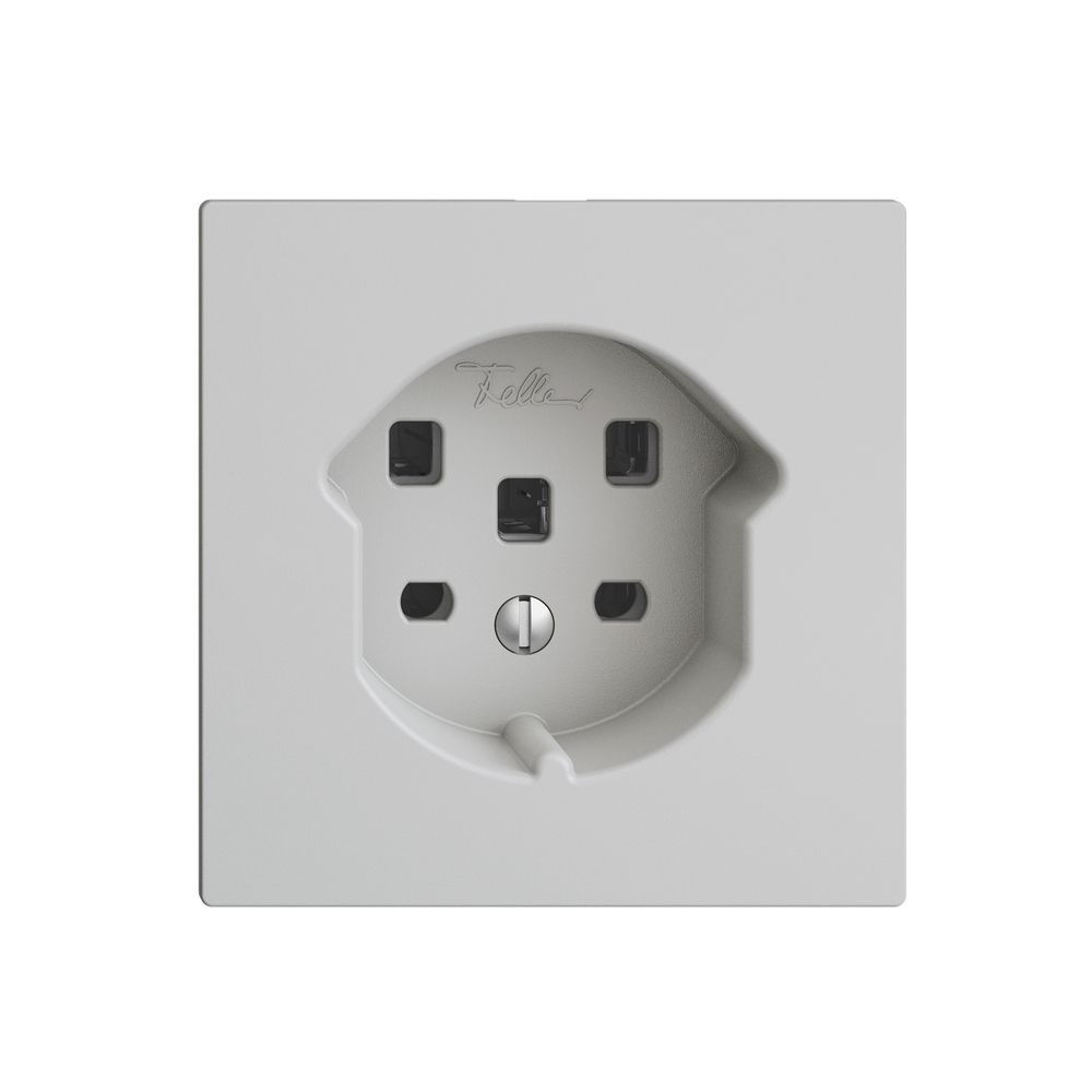 Steckdose EDIZIOdue T25 16A hellgrau, mit Steckklemmen