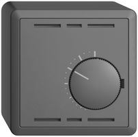 AP-Raumthermostat EDIZIOdue dunkelgrau, ohne Schalter