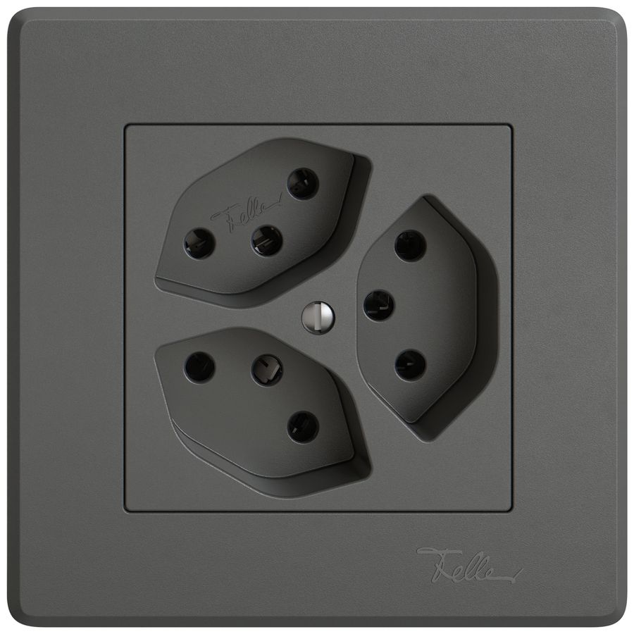 UP-Steckdose EDIZIO.liv SNAPFIX® 3×T13 3×S dgu