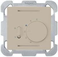 Thermostat ENC Hager kallysto B, a.interrupteur chauffage/refroidissement, beige