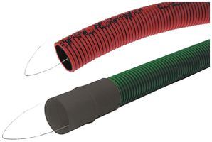 Kabelschutzrohr PE mit Draht 200mm rot