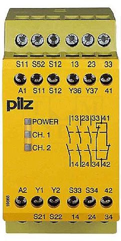 PNOZ X4 230VAC 3n/o 1n/c