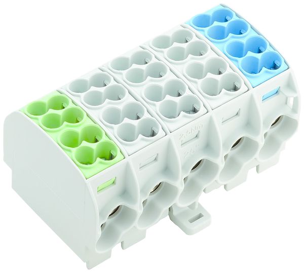 Bloc de distribution WM WPD 501 5P 152A 10×entr 10×sort 1.5…25mm² 1.5…25mm²
