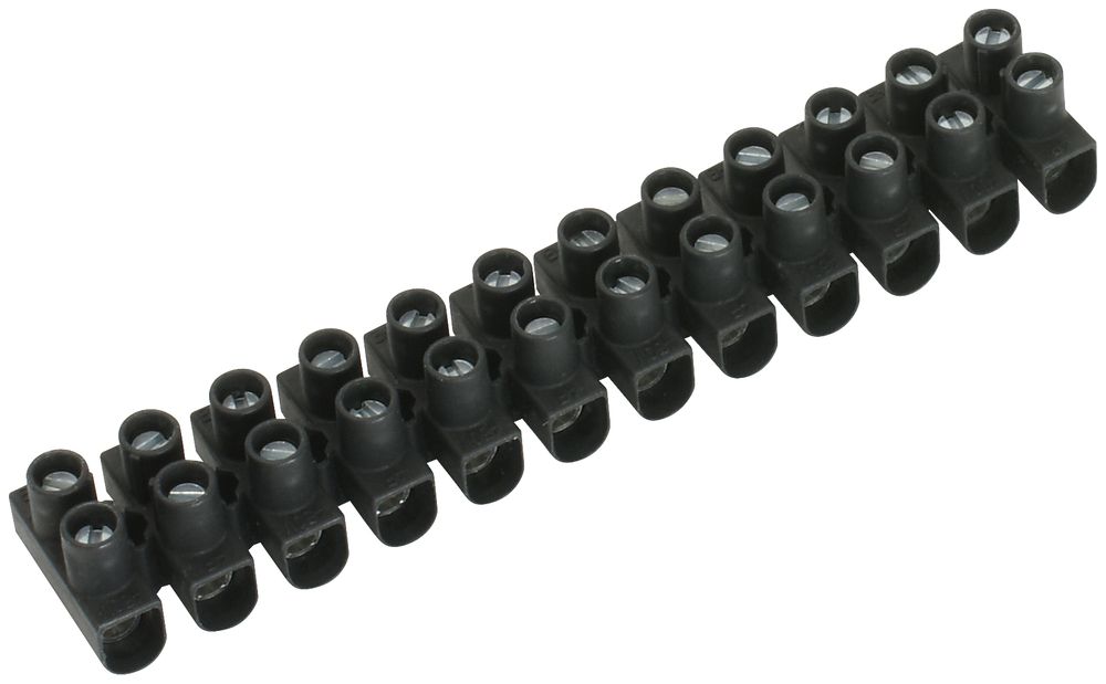 Barrette de bornes Electro Terminal 12P 2.5…10mm² 450V noir